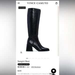 Vince Camino Sangeti Boot, only worn 2-3 times